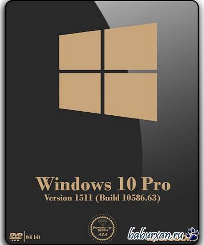 Microsoft Windows 10 Pro (x64) v.1511 (RUS/2016/by SLO94)